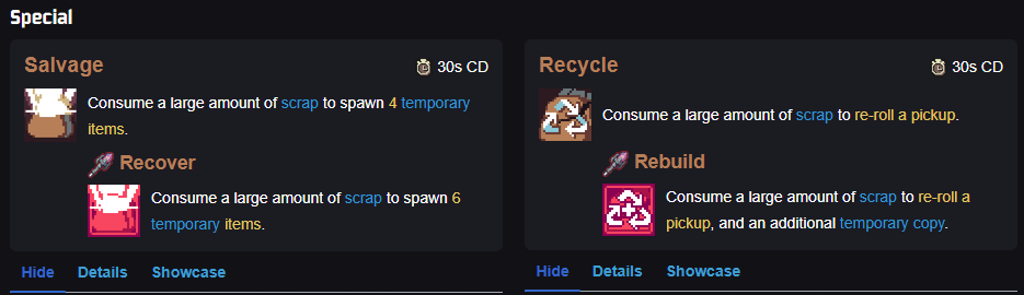 drifter special skills